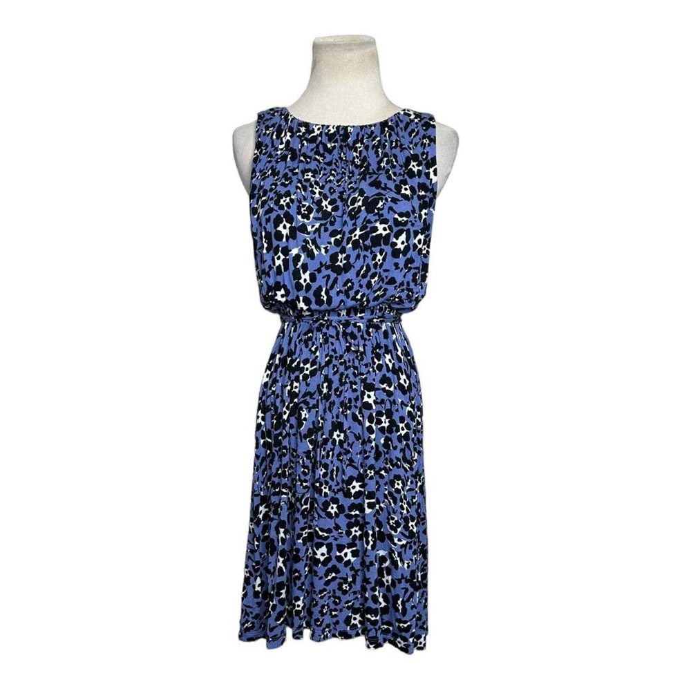 LOFT Floral Fit and Flare Dress XS Petite
